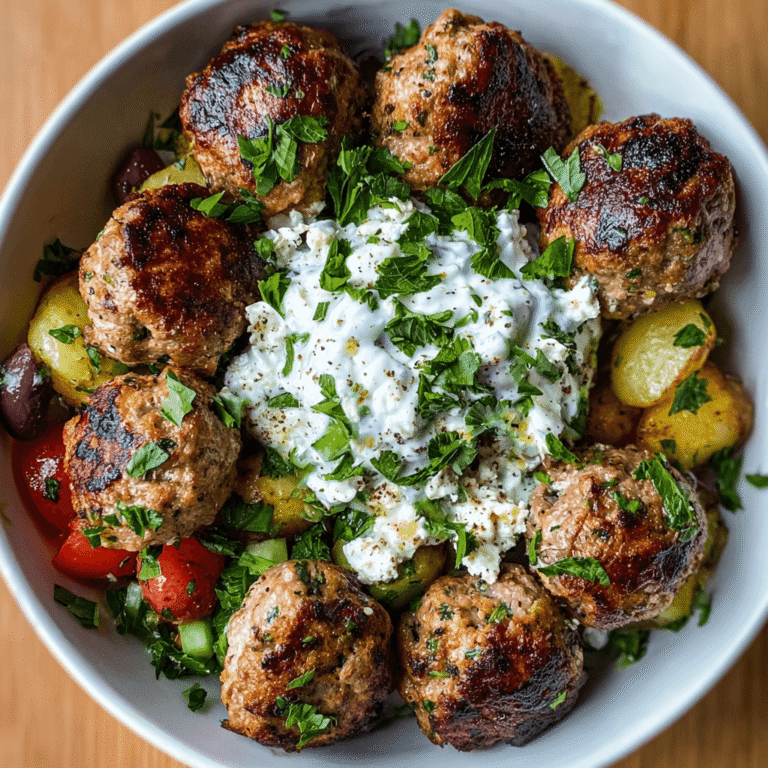 Mediterranean Inspired Greek Turkey Meatballs