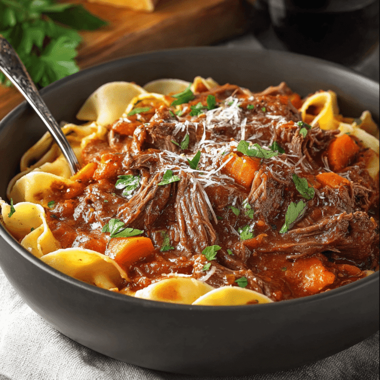 Rich & Tender Slow-Cooked Beef Ragu