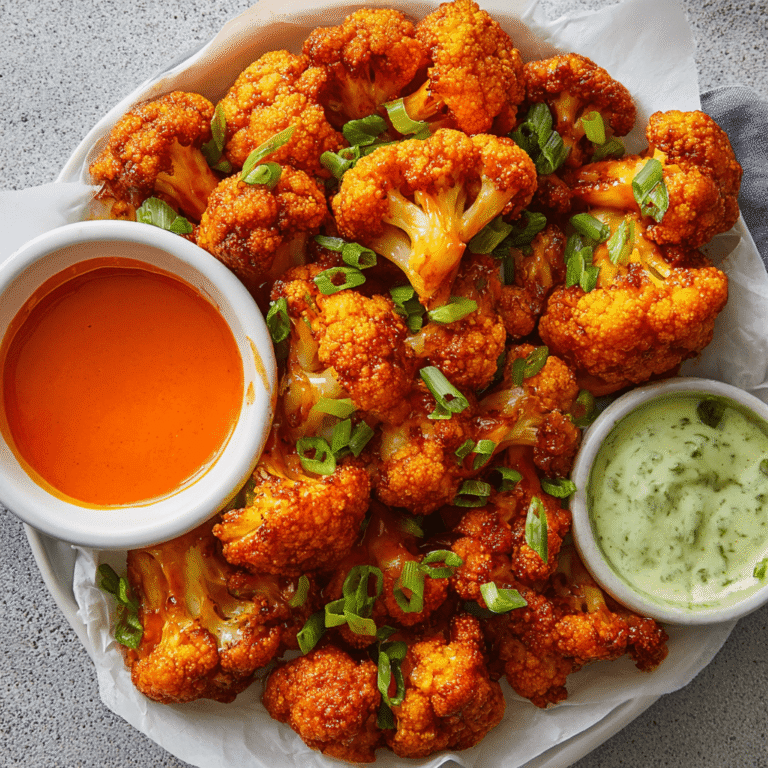 Crispy Baked Buffalo Cauliflower Wings (Vegan Recipe)