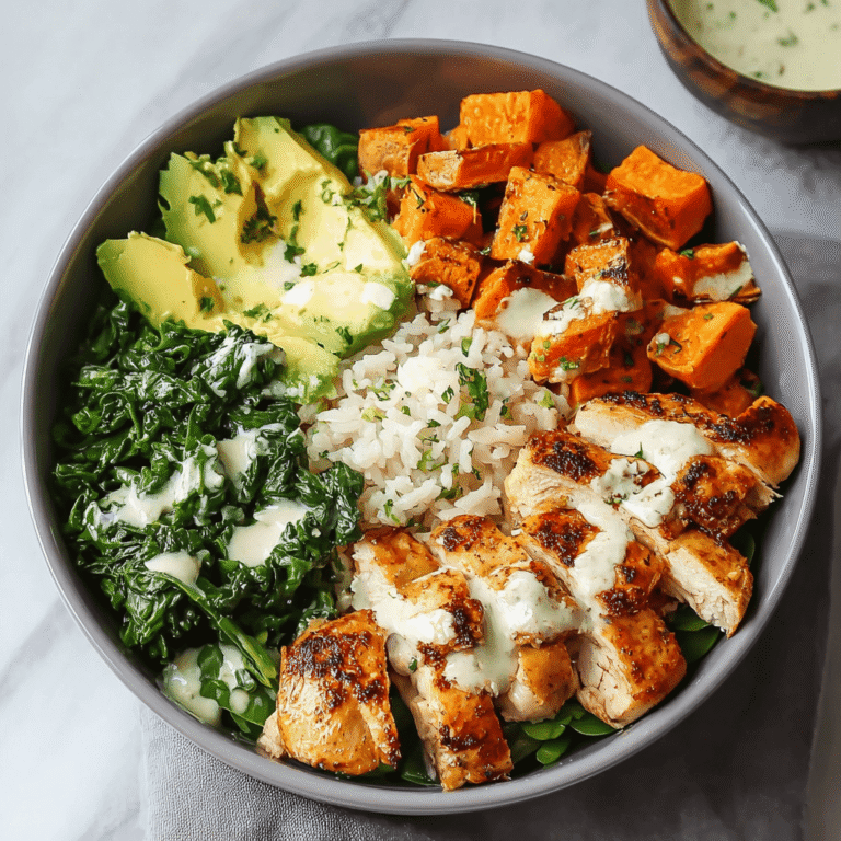 Easy Chicken and Sweet Potato Rice Bowl