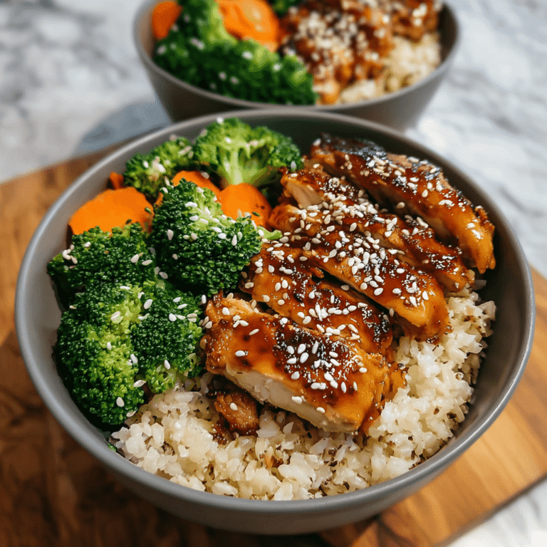 Easy Sticky Chicken Bowls (A Healthy 30-Minute Meal)