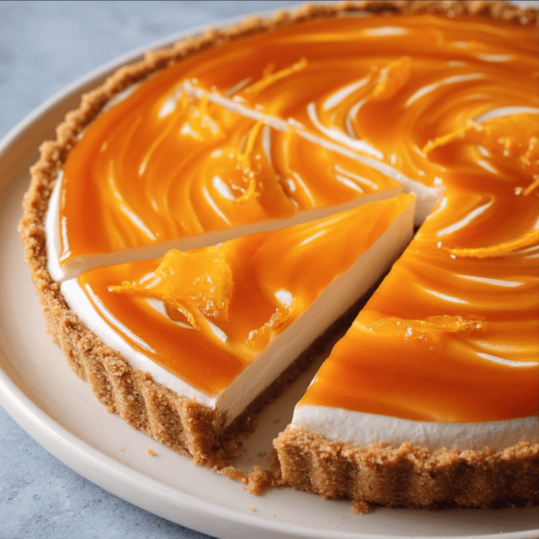 Easy No-Bake Marmalade Mousse Tart for a Refreshing Dessert