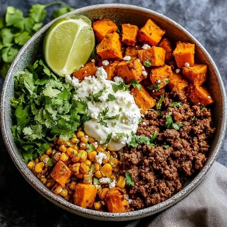 How to Make a Flavorful Mexican Street Corn Sweet Potato Beef Bowl at Home