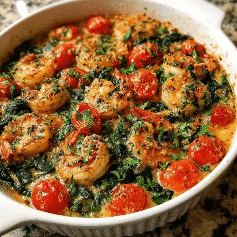 Low-Carb Shrimp Tuscan Bake: A Simple, Flavor-Packed Dinner Recipe