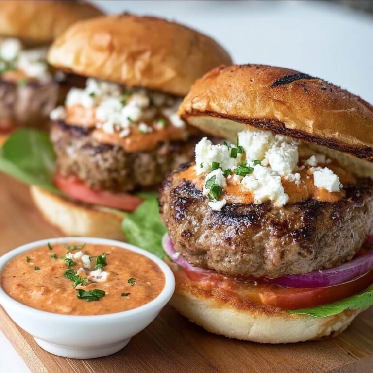 How to Make Keto Feta Burgers With Tomato Cream Sauce That Sizzle
