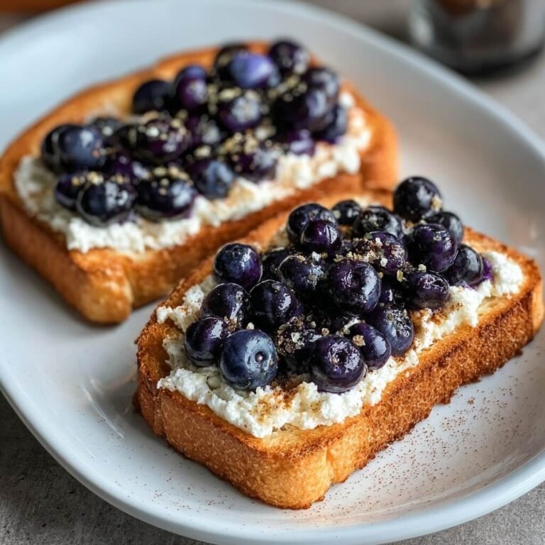 How to Make Air Fryer Blueberry Cottage Cheese Toast for a Quick Breakfast Boost