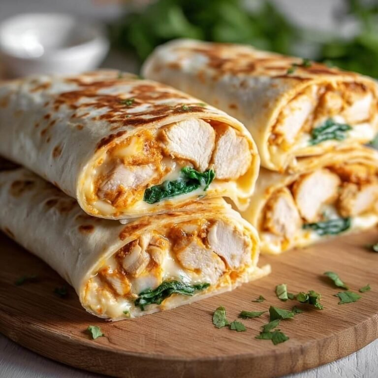 Cozy Cheesy Garlic Chicken Wraps: A Comfort Meal Made Simple