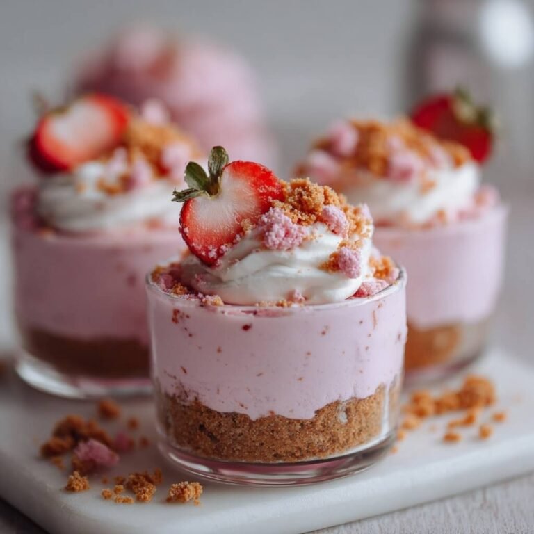 Easy 5 Ingredient Strawberry Crunch Mousse Cups for a Refreshing Dessert