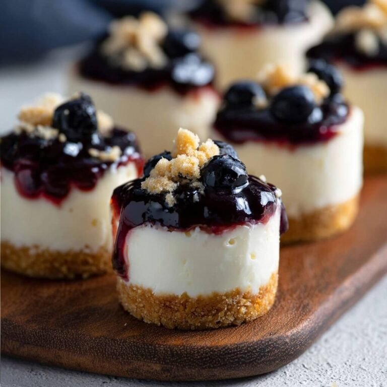 Easy Mini Blueberry Cheesecake Bites No Bake Recipe for Busy Home Cooks