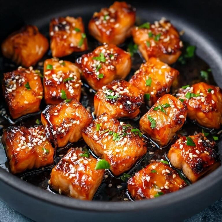 Quick and Flavorful Air Fryer Honey Garlic Salmon Bites for Dinner