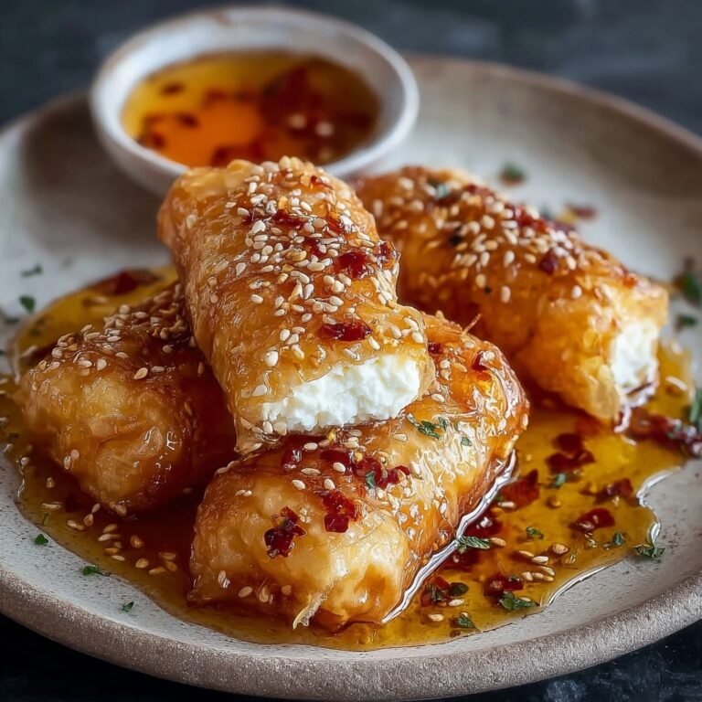 Crispy Oven-Fried Feta Rolls with Chili Honey for Easy Entertaining