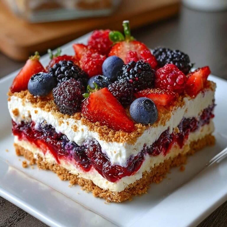 Refreshing No Bake Summer Berry Dessert for Warm Days