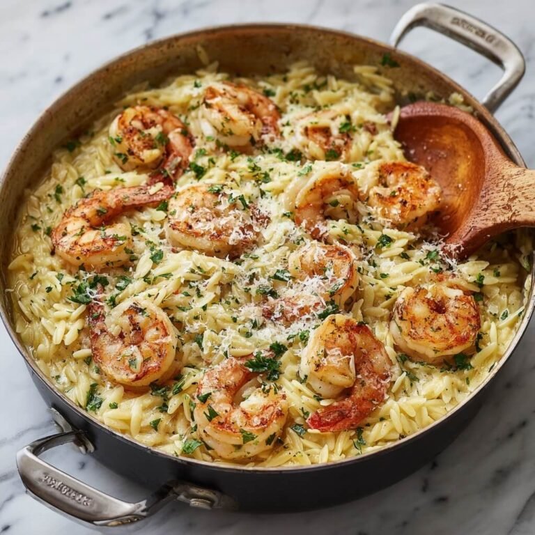 One Pan Parmesan Orzo with Shrimp: Easy, Creamy, and Full of Flavor
