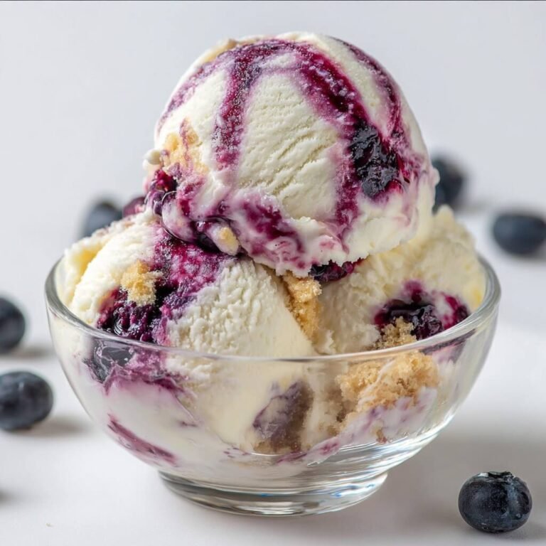 How to Make Creamy Lemon Blueberry Cheesecake Ice Cream at Home