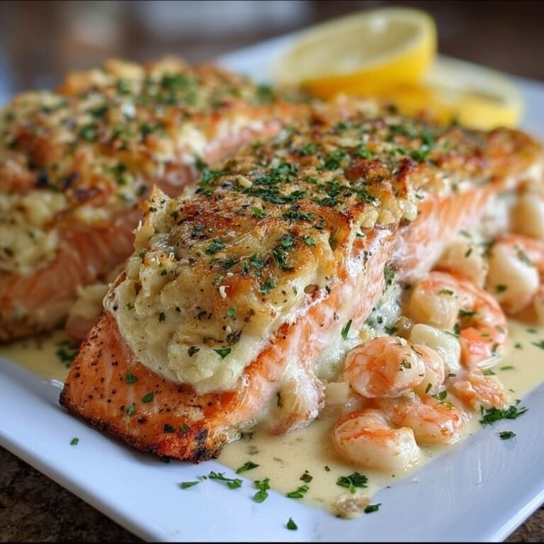 Elegant Crab and Shrimp Stuffed Salmon Recipe for Impressive Dinners