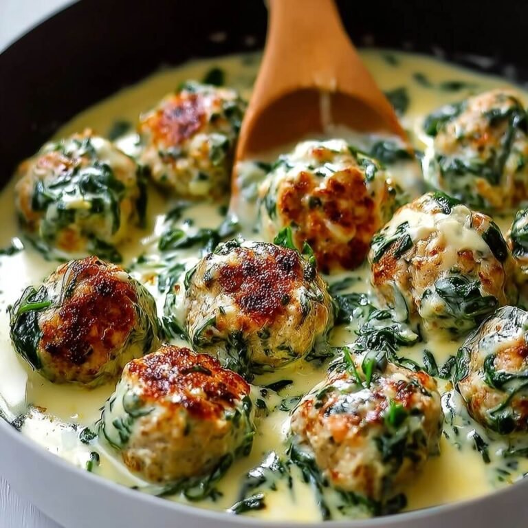 How to Make Chicken Ricotta Meatballs with Spinach Alfredo Sauce
