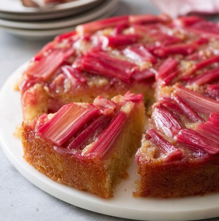 How to Make a Perfect Rhubarb Upside-Down Cake at Home