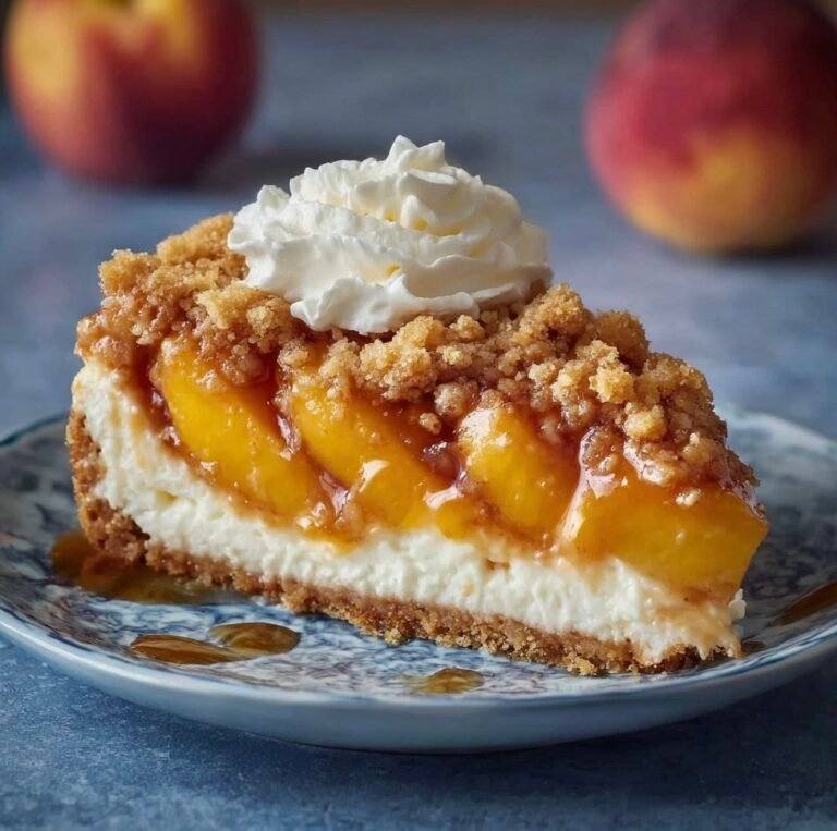 Peach Cobbler Cheesecake by Blue Bowl: A Simple, Show-Stopping Dessert