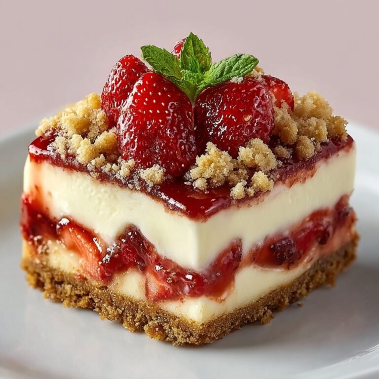 Creamy Strawberry Crumble Cheesecake Delight Recipe for Every Occasion