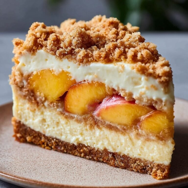 How to Make Bourbon Peach Streusel Cheesecake for Summer Bliss