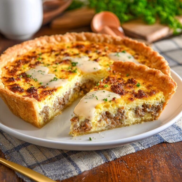 How to Make Sausage Quiche with Sausage Gravy That Comforts Every Bite