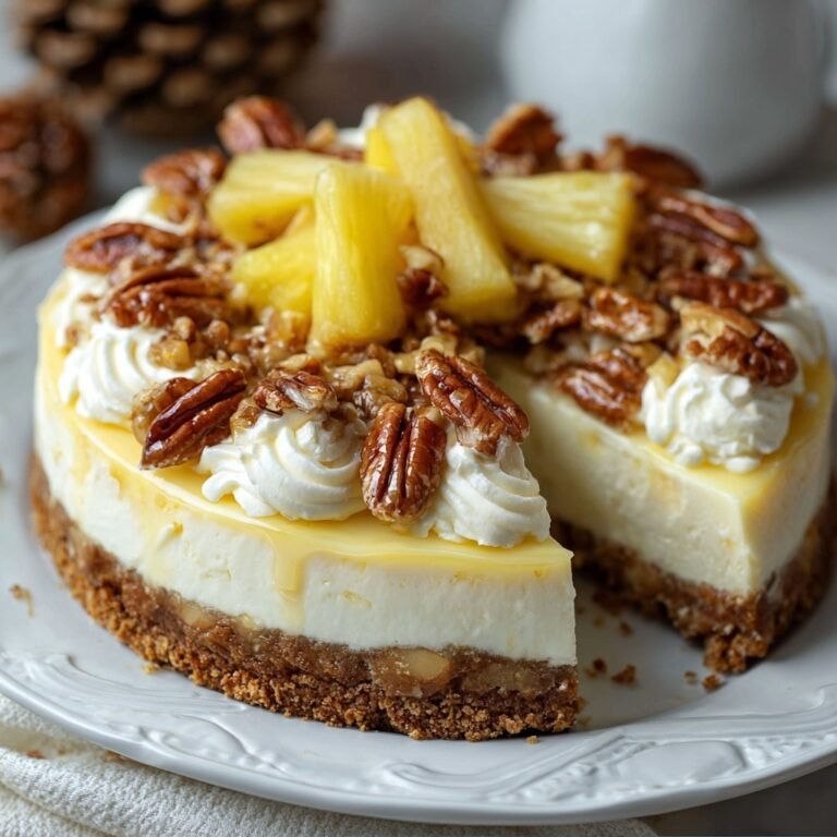 Creamy White Chocolate Pineapple Pecan Cheesecake Recipe for Flavorful Home Baking