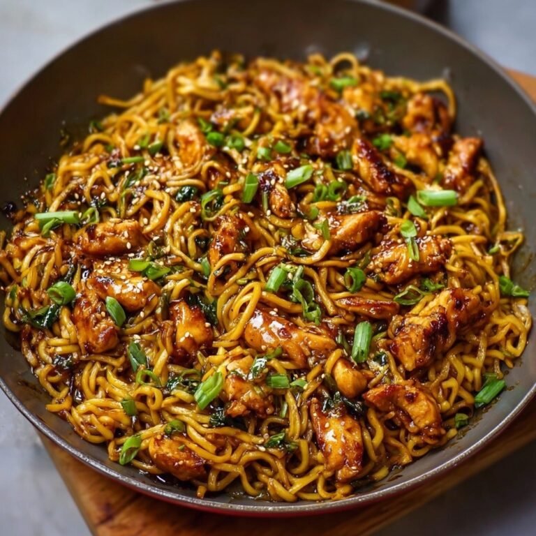 How to Make Sticky Garlic Chicken Noodles That Melt in Your Mouth