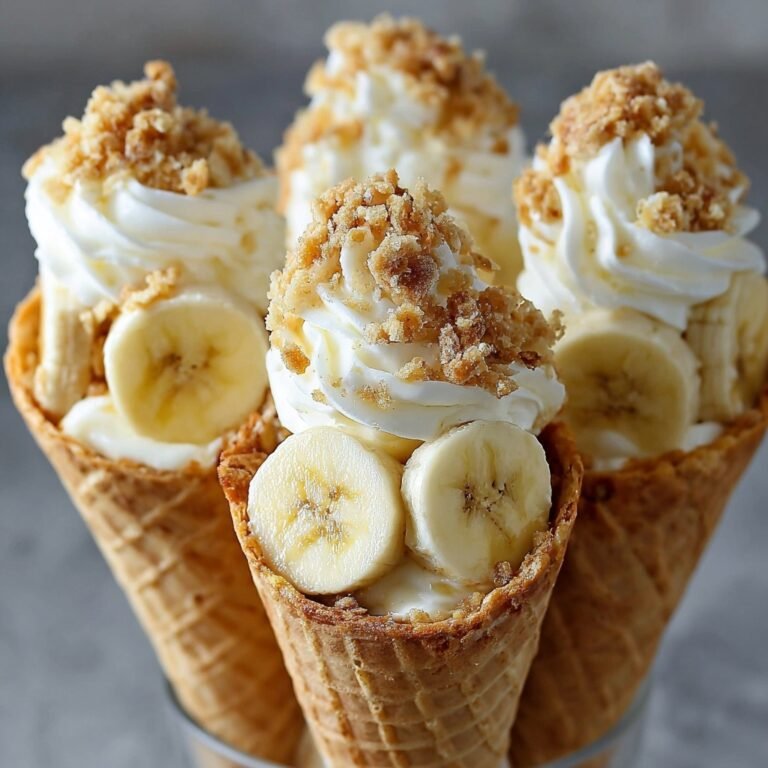 How to Make Banana Pudding Cheesecake Cones Recipe for a Delicious Twist on a Classic Dessert