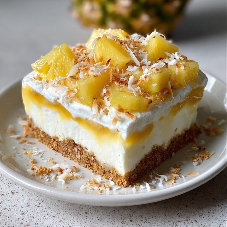 How to Make Coconut Pineapple Delight (No-Bake) for a Refreshing Treat