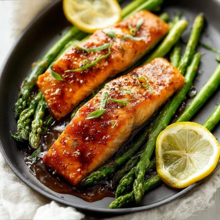 Honey Glazed Salmon with Asparagus | Simple & Flavorful Weeknight Dinner