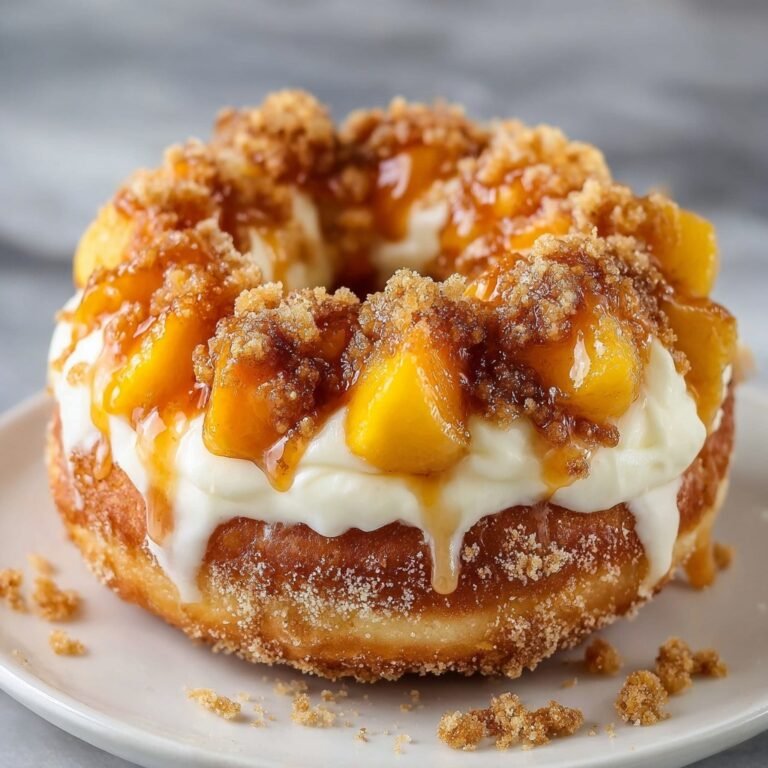How to Make Classic Peach Cobbler Cheesecake Donuts That Delight Every Bite