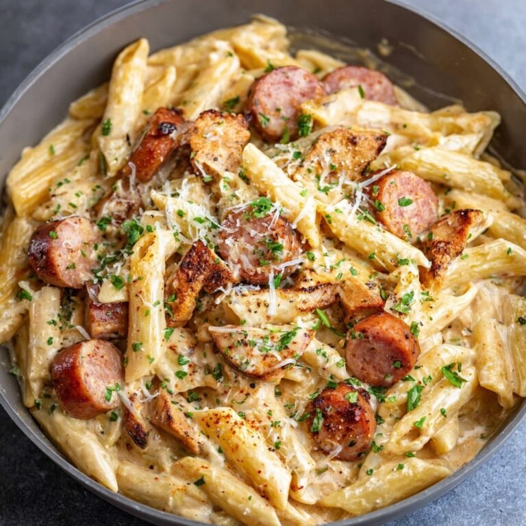 Creamy Cajun Smoked Sausage Alfredo Pasta Recipe for Flavor-Packed Dinners