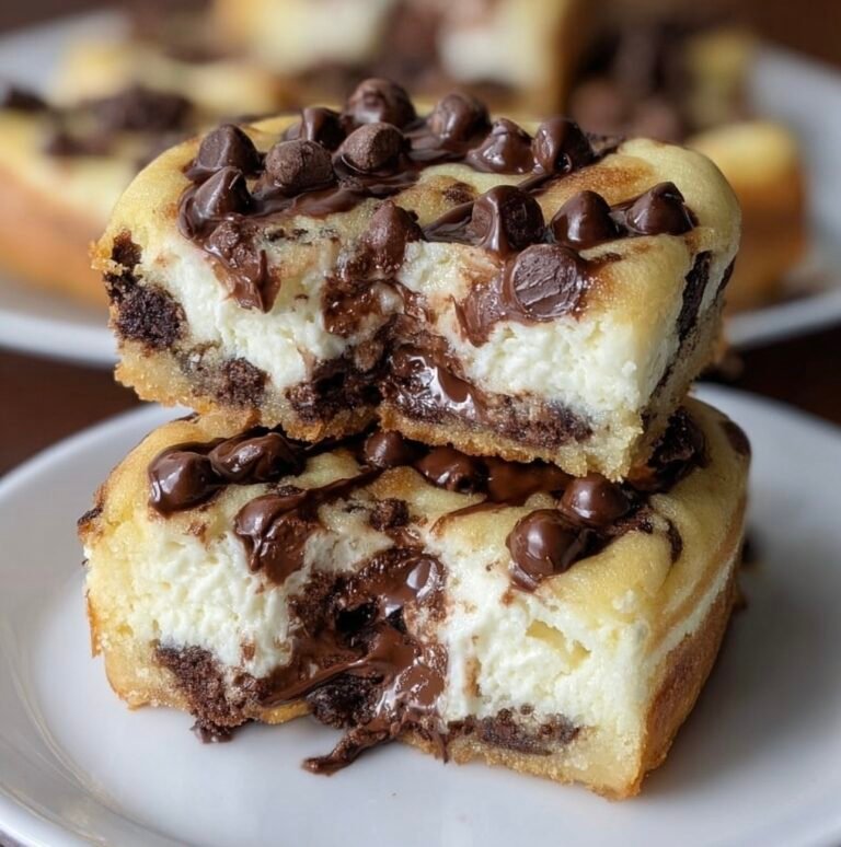 How to Make Chocolate Chip Cheesecake Bars with a Gooey Center That Melt in Your Mouth
