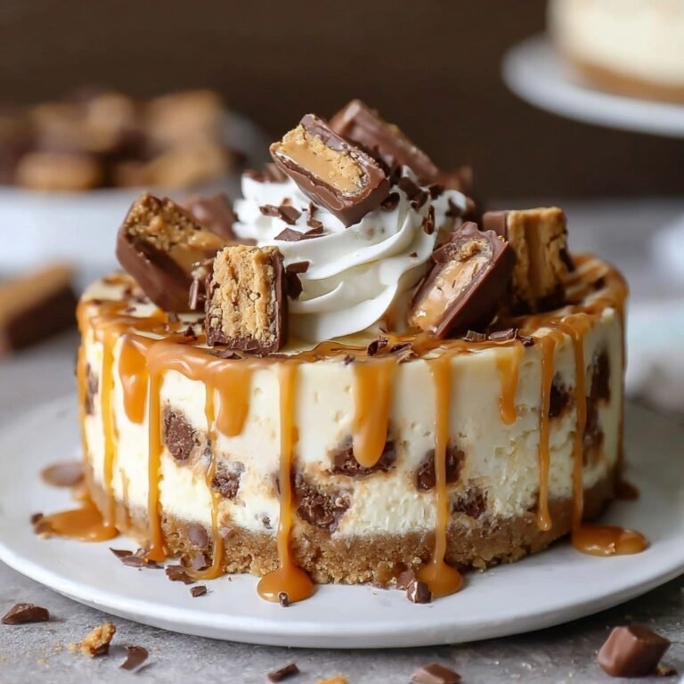 Indulge in Homemade No Bake Twix Cheesecake That Melts in Your Mouth