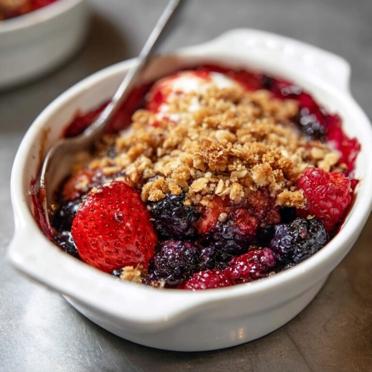 How to Make a Classic Mixed Berry Crisp That’s Bursting with Flavor