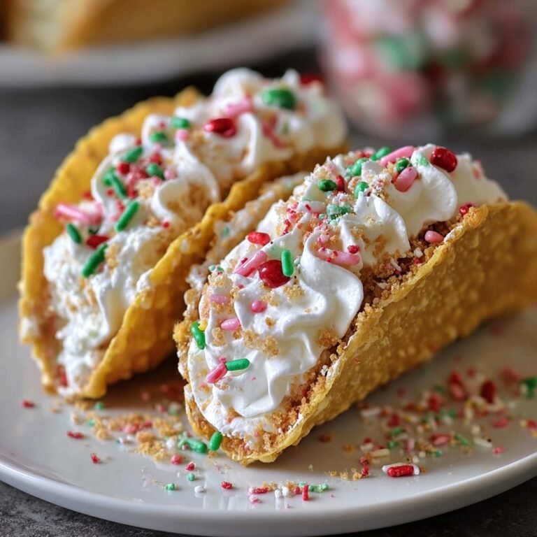How to Make Festive Christmas Cheesecake Tacos at Home