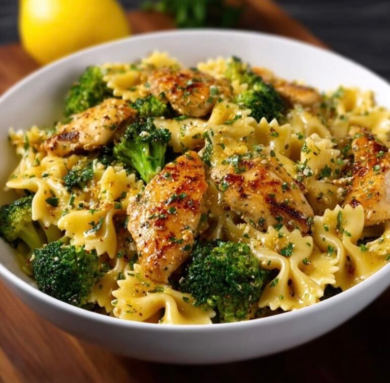 Zesty Cowboy Butter Lemon Bowtie Chicken & Broccoli Recipe for Quick Flavorful Dinners