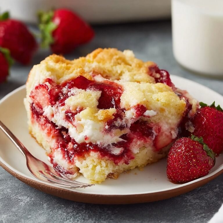 Strawberry Cheesecake Dump Cake