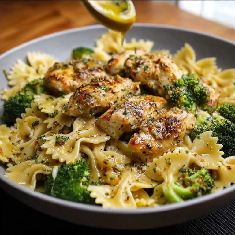 Cowboy Butter Lemon Bowtie Chicken with Broccoli – A Quick, Flavor-Packed Dinner