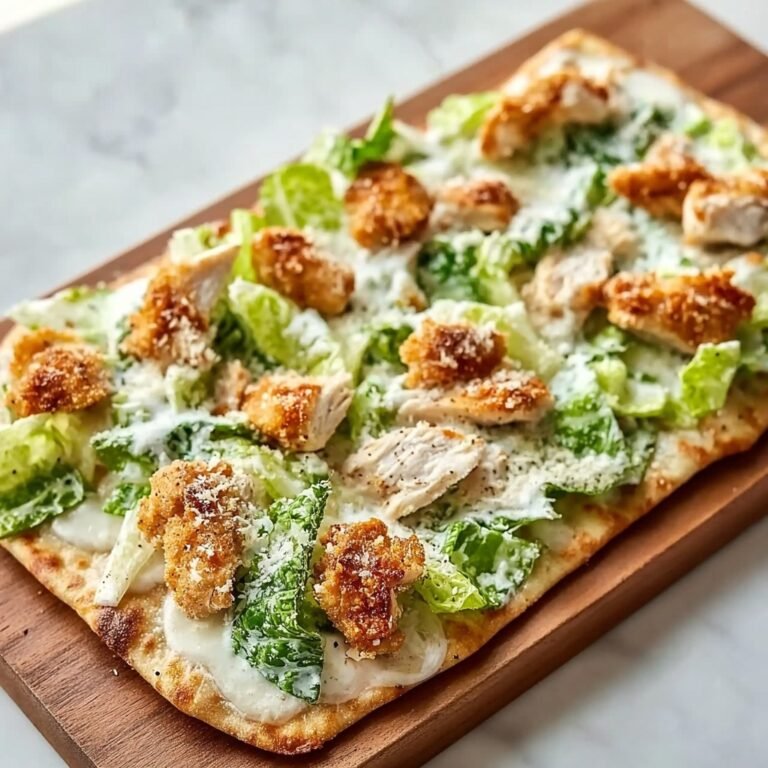 Crispy Chicken Caesar Flatbread Recipe for a Quick Flavor Boost