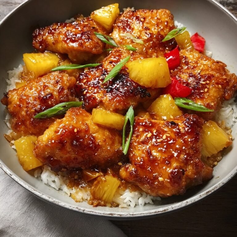 How to Make Sticky Pineapple Chicken That’s Sweet, Tangy, and Perfectly Saucy