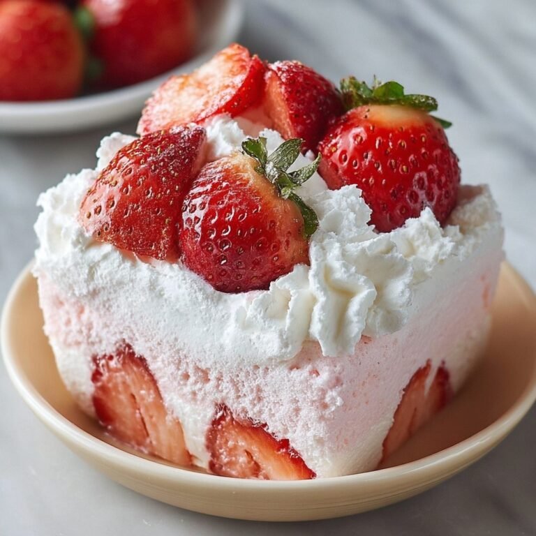 How to Make a Refreshing Strawberry Cream Cloud Dessert at Home