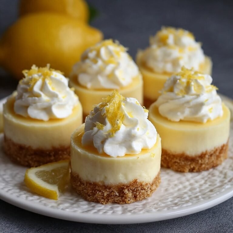 Easy Mini Lemon Cheesecake Cups for Bright, Refreshing Dessert Moments