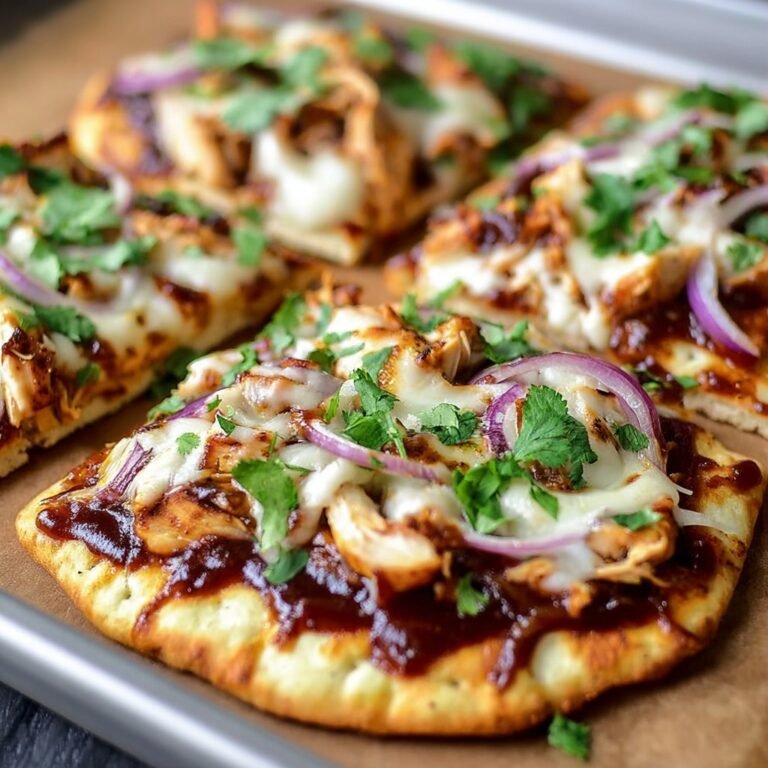Savory BBQ Chicken Flatbread Recipe for Quick Flavor-Packed Meals