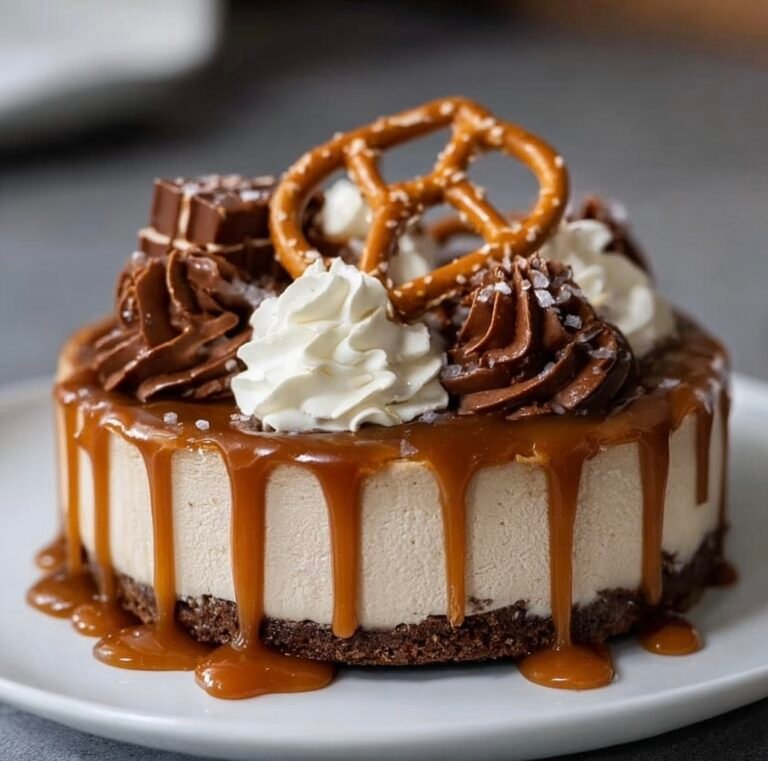 Decadent No-Bake Salted Caramel Pretzel Cheesecake Recipe for Easy Indulgence