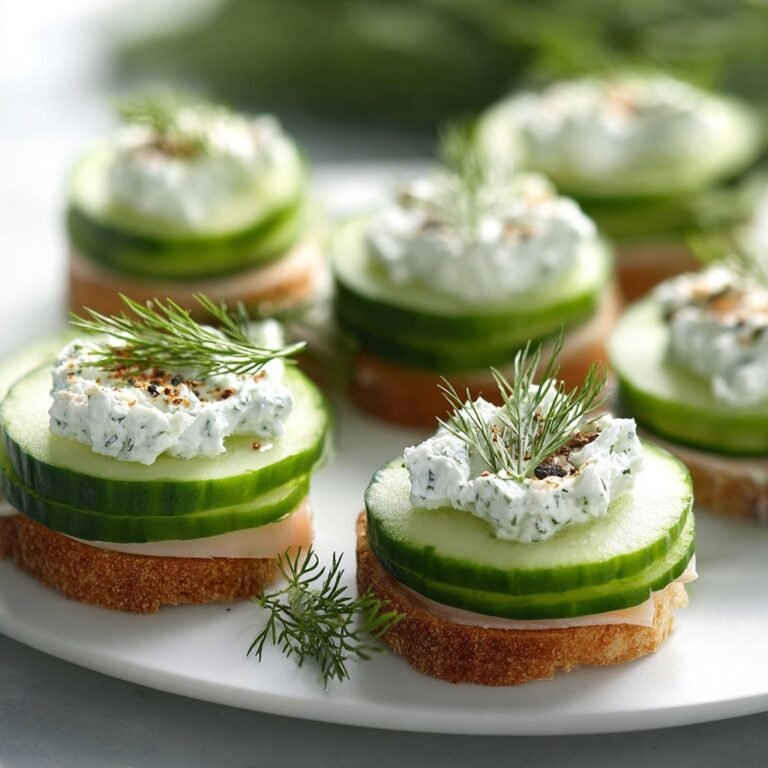 Crisp Cucumber Sandwich Bites Recipe for Easy Entertaining