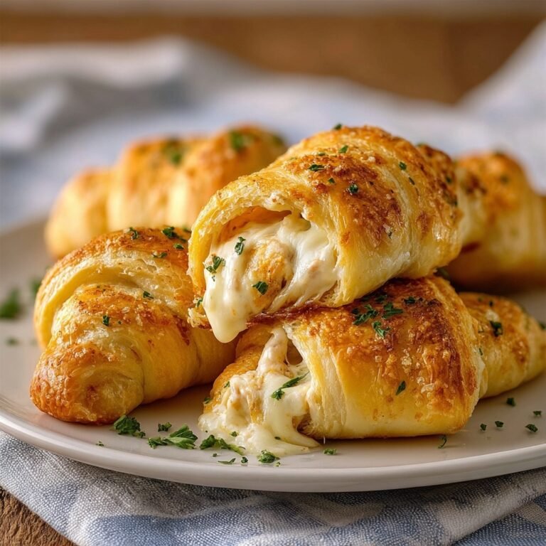 Easy Chicken Alfredo Stuffed Crescents for a Cozy Weeknight Dinner