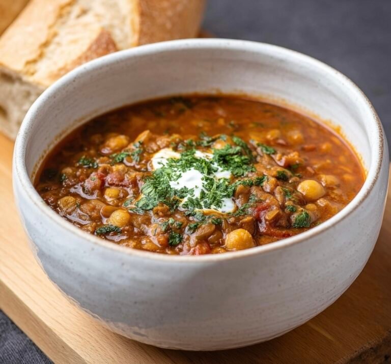 How to Make Harira Soup with Crusty Bread: A Simple and Flavorful Recipe