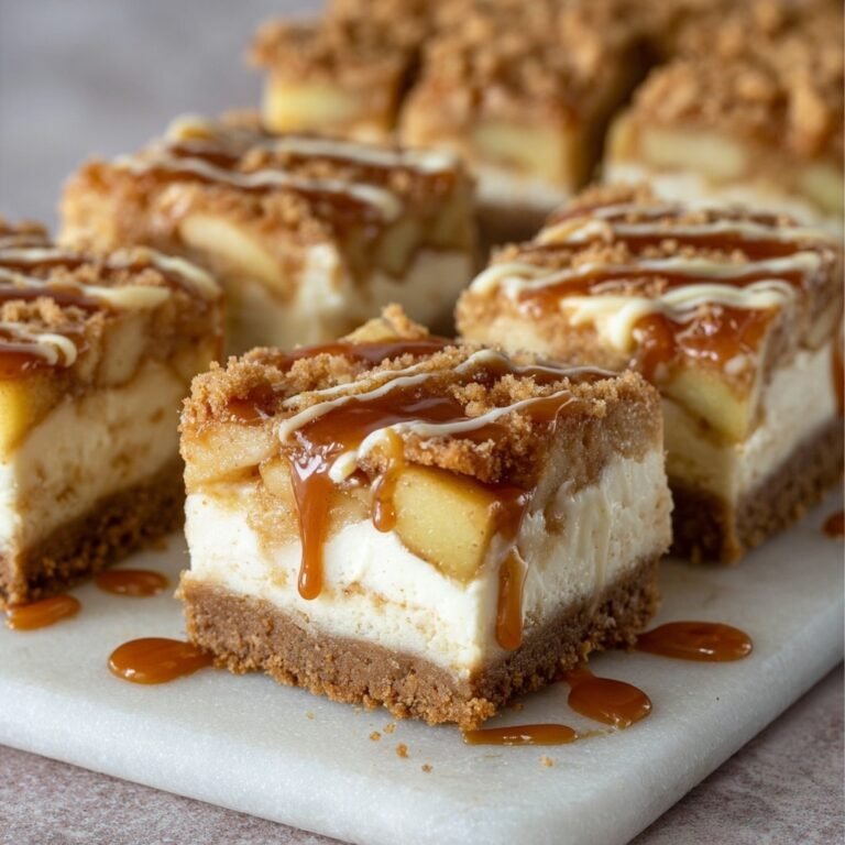 Easy Caramel Apple Cheesecake Bars Recipe for Cozy Homemade Desserts