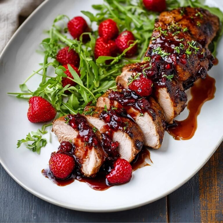 How to Make Juicy Pork Tenderloin with Strawberry Glaze at Home